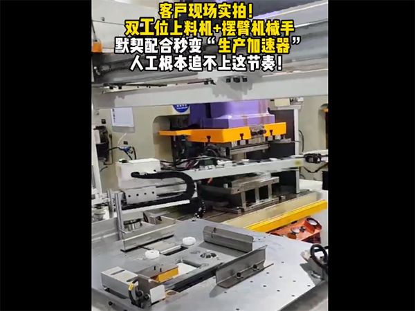 双工位上料机+摆臂机...